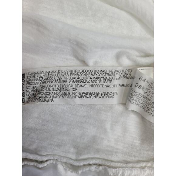 Zara Collection women's crochet satin trim sundress white Size Med beachy Boho - Picture 5 of 10